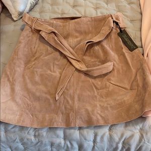 Suede Beige Skirt size 31